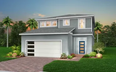 Elevação da casa modelo Lakeshore no Windsor Cay Resort